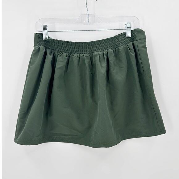 Kona Sol swim skort and swimsuit bottoms size L green pool lake beach - Picture 2 of 5